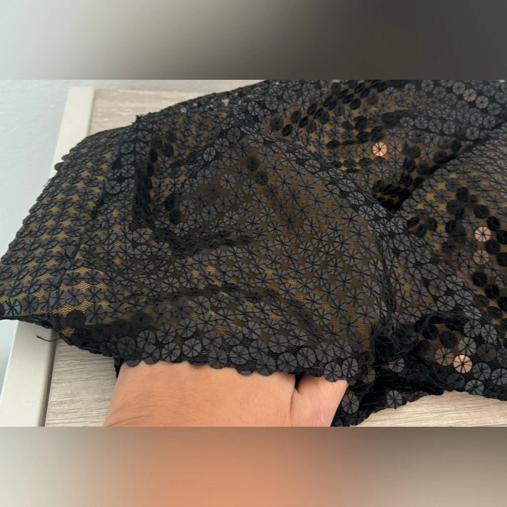 Anthropologie Michaela Sequin Skirt A Line Pickets Dressy Evening Holiday NWT 2 - Picture 4 of 9